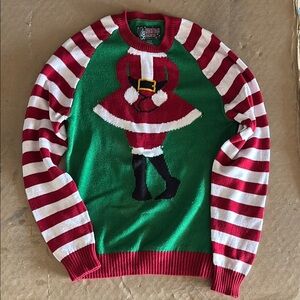 Festive Striped Christmas Sweater